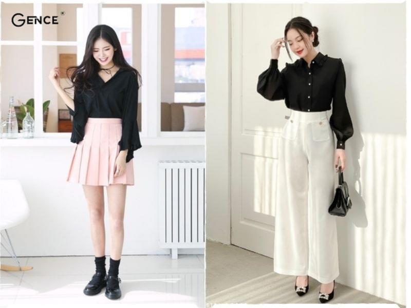Áo đen đi làm chuyên nghiệp
