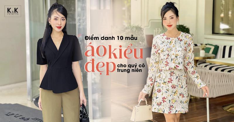 Áo kiểu peplum cho phụ nữ trung niên