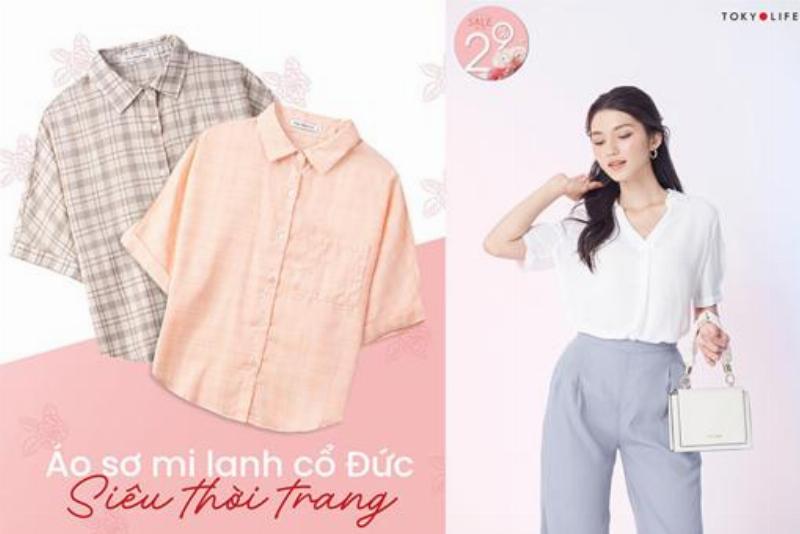 Áo sơ mi nữ đẹp thanh lịch