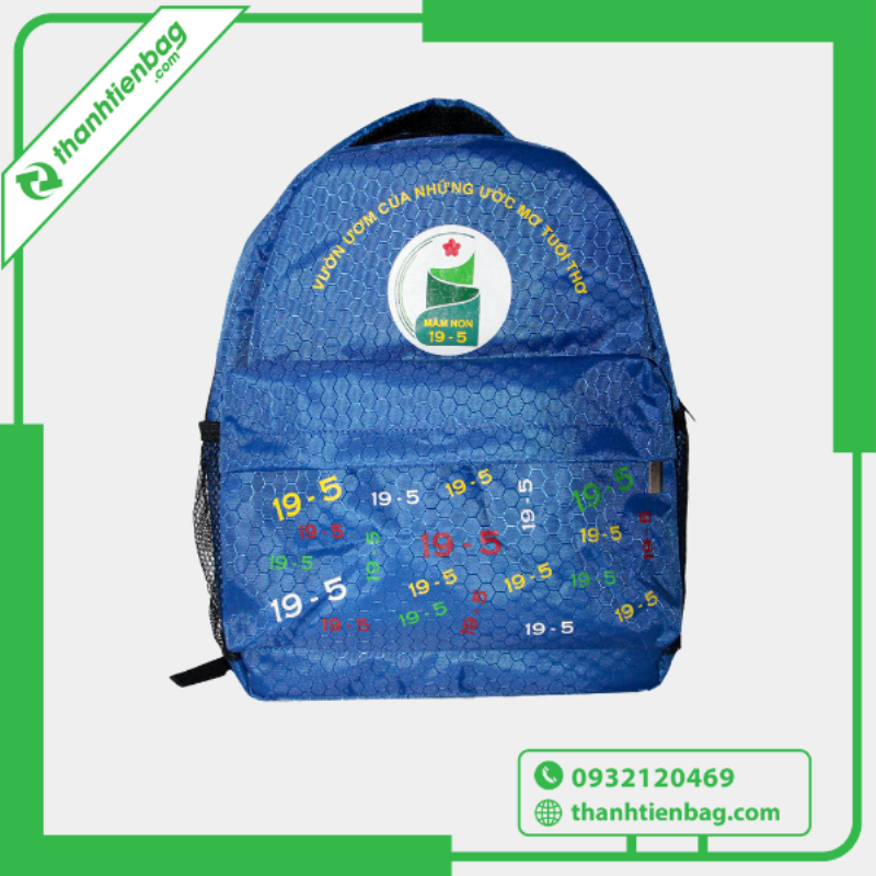 Chất liệu balo học sinh cấp 2: Vải bố, vải dù, vải canvas