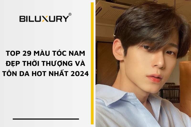 Một người đàn ông đang xem các mẫu màu tóc không tẩy khác nhau, thể hiện sự cân nhắc khi lựa chọn màu phù hợp với tông da