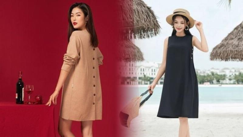 Đầm suông mới nhất bí quyết phối đồ