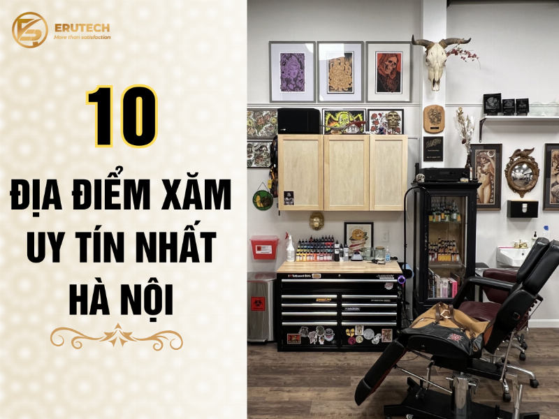 Hình ảnh minh họa studio xăm hình mini uy tín và sạch sẽ