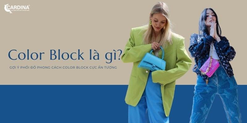 Màu đỏ color block