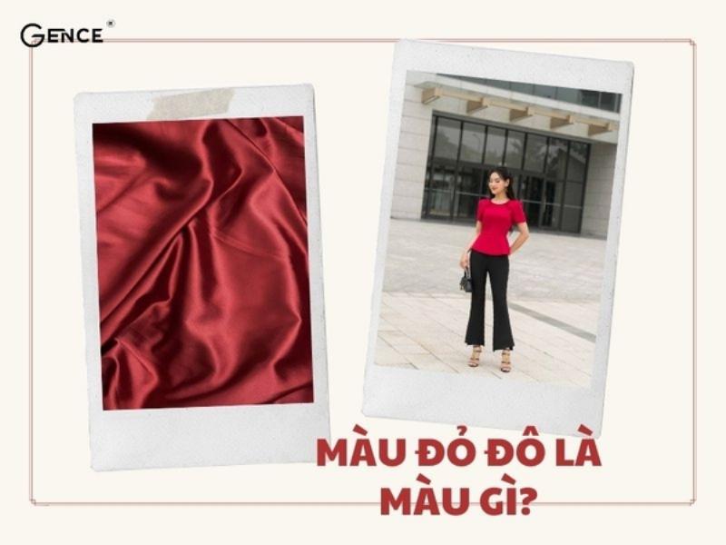 Màu đỏ đô phối với màu đen, trắng, be