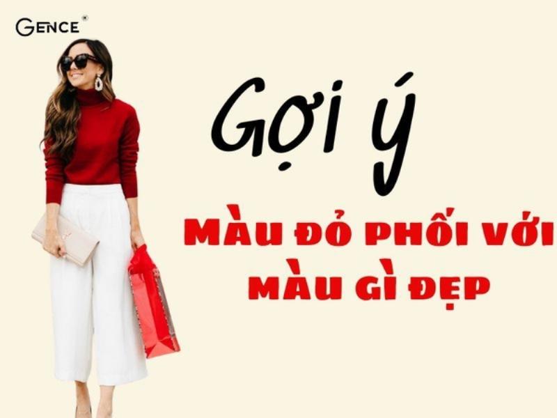 Màu đỏ phối với màu đen, trắng, xám