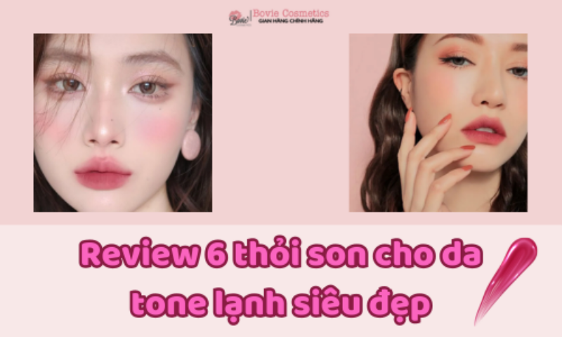 Màu đỏ ruby, cherry cho tone da lạnh