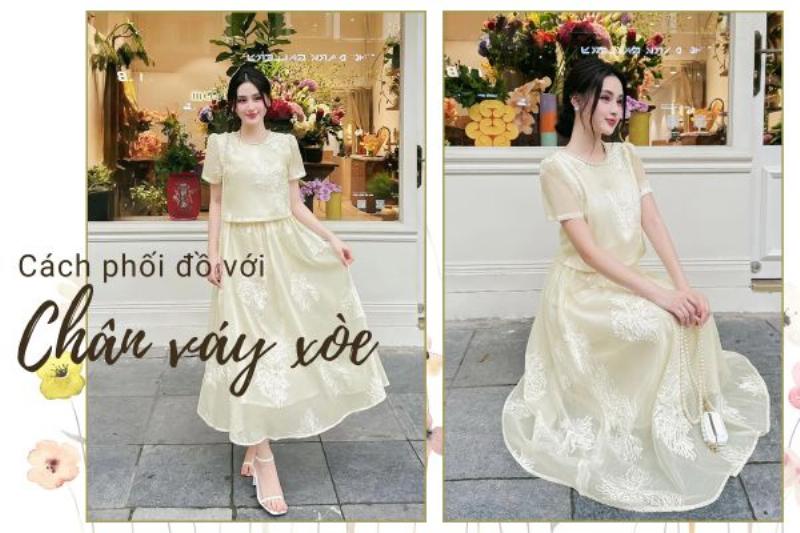 Phối Áo Kiểu Với Chân Váy