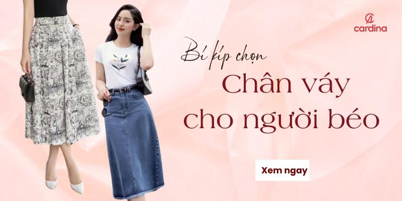Phối Chân Váy Jean Dài Cho Nàng Mũm Mĩm