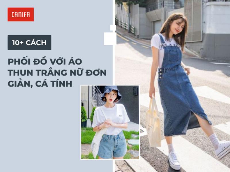 Phối đồ với áo kiểu đẹp dễ thương