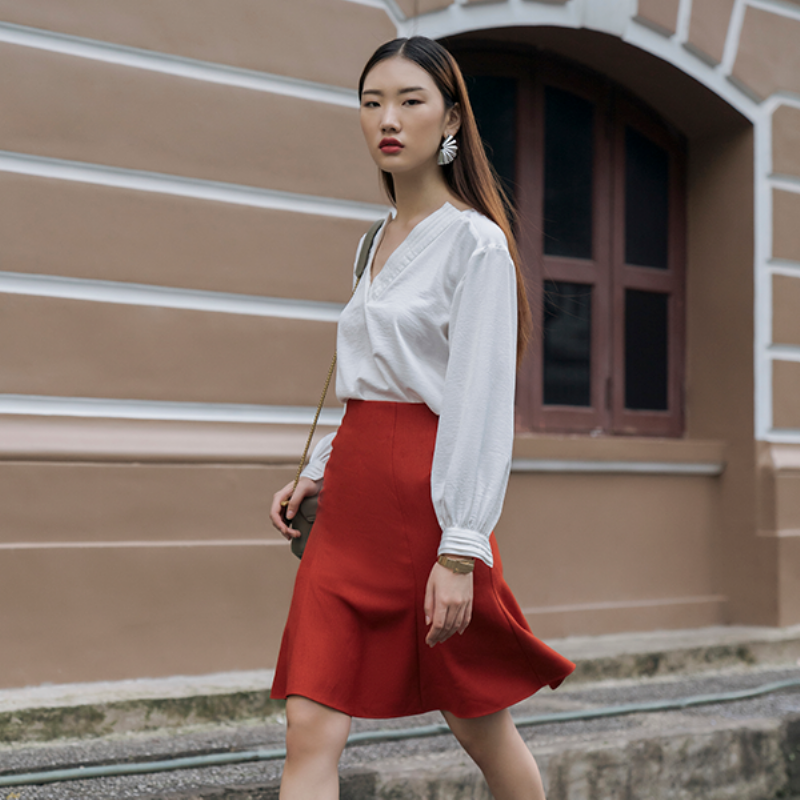 Phối Màu Áo và Chân Váy