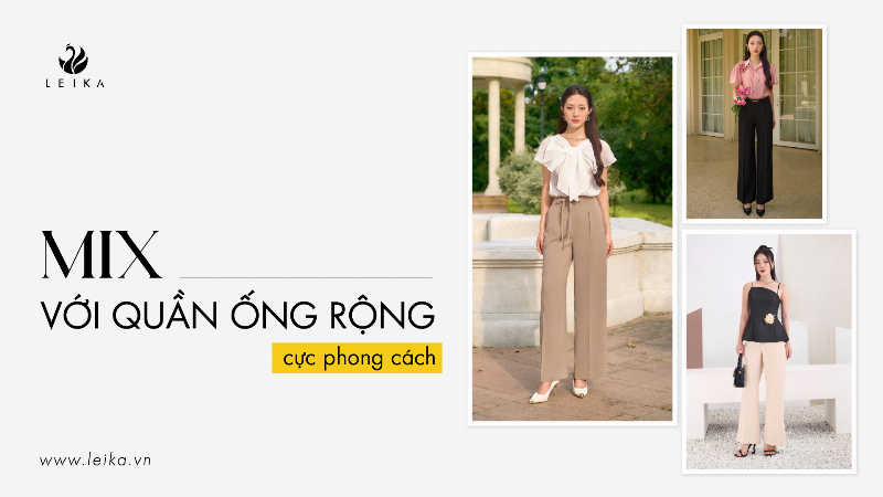 Quần ống suông đi tiệc