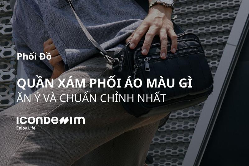 Quần Xám Phối Áo Trắng