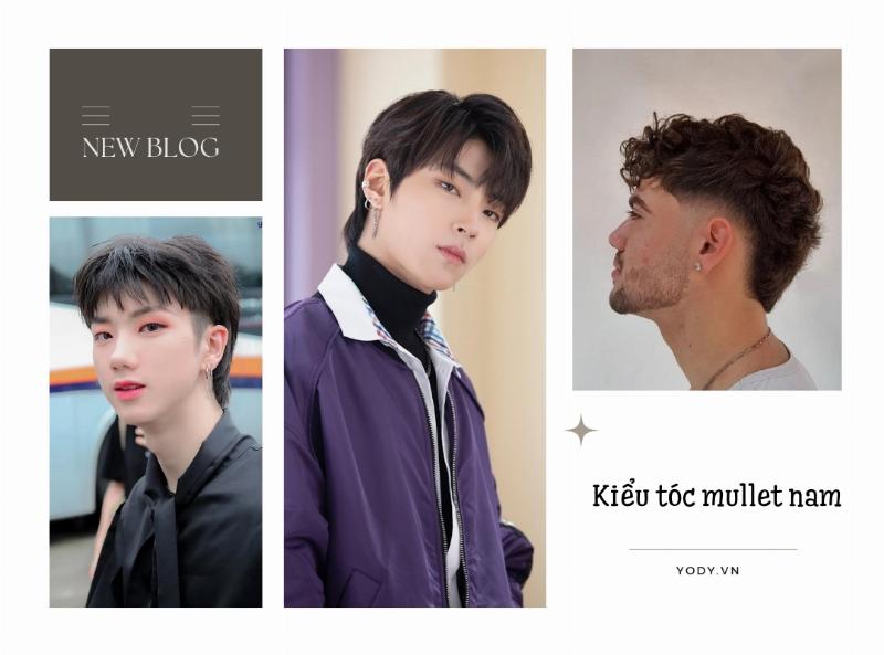 Kiểu tóc mullet ngắn độc đáo, cá tính, phần gáy dài hơn phía trước và hai bên