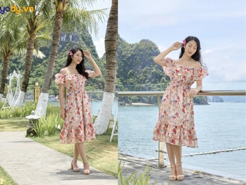 Tự tin tỏa sáng trên bãi biển với váy phù hợp